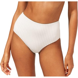 image:imageSolid amp Striped Womens Bikini Bottom  The Beverly Bottom Small Solid Rib Marshmallow
