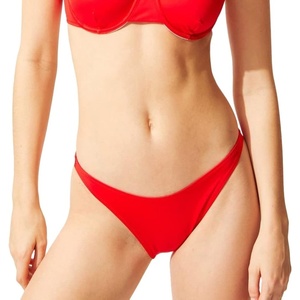 image:imageSolid amp Striped Womens Bikini Bottom  The Eva Bottom  Ruby  Small