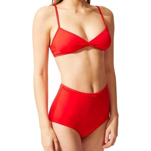 image:imageSolid amp Striped Womens Bikini Top  The Brigitte Top  Ruby  Small
