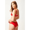 image:imageSolid amp Striped Womens Bikini Bottom  The Elle Bottom Large Ruby