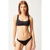 image:imageSolid amp Striped Womens Bikini Bottom  The Elle Bottom XS Black