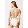 image:imageSolid amp Striped Womens One Piece Swimsuit  The AnneMarie Small Cream