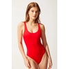 image:imageSolid amp Striped Womens One Piece Swimsuit  The AnneMarie Small Ruby