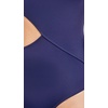 image:imageSolid amp Striped Womens One Piece Swimsuit  The Claudia Small Navy