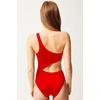 image:imageSolid amp Striped Womens One Piece Swimsuit  The Claudia Small Ruby