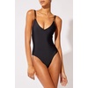 image:imageSolid amp Striped Womens One Piece Swimsuit  The Lynn Black S