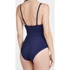 image:imageSolid amp Striped Womens One Piece Swimsuit  The Veronica XL Navy