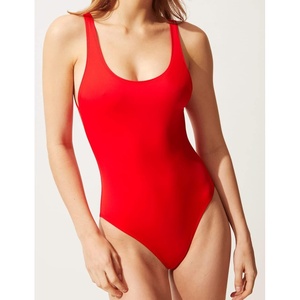 image:imageSolid amp Striped Womens One Piece Swimsuit  The AnneMarie Small Ruby