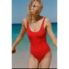 image:imageSolid amp Striped Womens One Piece Swimsuit  The AnneMarie Large Solid Rib Ruby