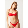 image:imageSolid amp Striped Womens Bikini Bottom  The Rachel Bottom Large Ruby