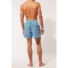 image:imageSolid amp Striped Mens Swimming Trunks with Liner  The Classic Small Abstract Floral Blue