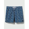 image:imageSolid amp Striped Mens Swimming Trunks with Liner  The Classic Small Abstract Floral Lapis Blue Blackout