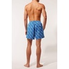 image:imageSolid amp Striped Mens Swimming Trunks with Liner  The Classic Small Tile Print Lapis Blue Marshmallow