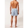 image:imageSolid amp Striped Mens Swimming Trunks with Liner  The Classic Small Tile Print Marshmallow Lapis Blue