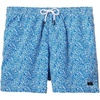 image:imageSolid amp Striped Mens Swimming Trunks with Liner  The Classic Small Abstract Floral Blue