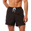 image:imageSolid amp Striped Mens Swimming Trunks with Liner  The Classic Small SampS X Palm Tree Crew Blackout