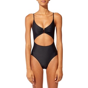 image:imageSolid amp Striped Womens One Piece Swimsuit  The Esme Blackout S