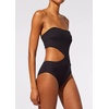 image:imageSolid amp Striped Womens OnePiece Swimsuit  The Cameron Blackout XL